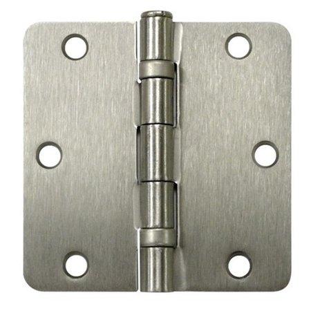 PATIOPLUS 3.5 x 3.5 x 0.25 in. Radius Ball Bearing Hinge&#44; Satin Nickel - Steel - Pack of 2 PA134487